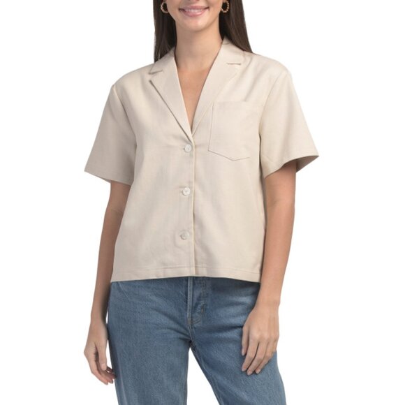 TOCCIN Bone Sammie Boxy Camp Shirt - Picture 1 of 2